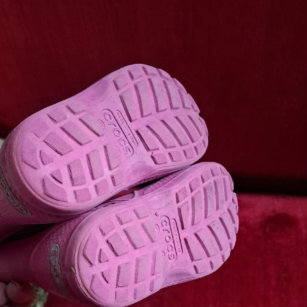 CROCS Kids Pink Rain Boots